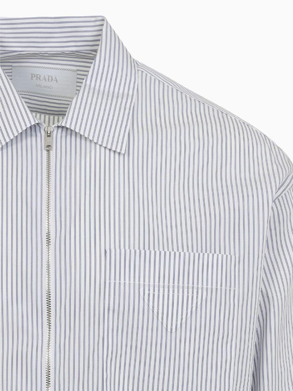 Zip-fastening shirt