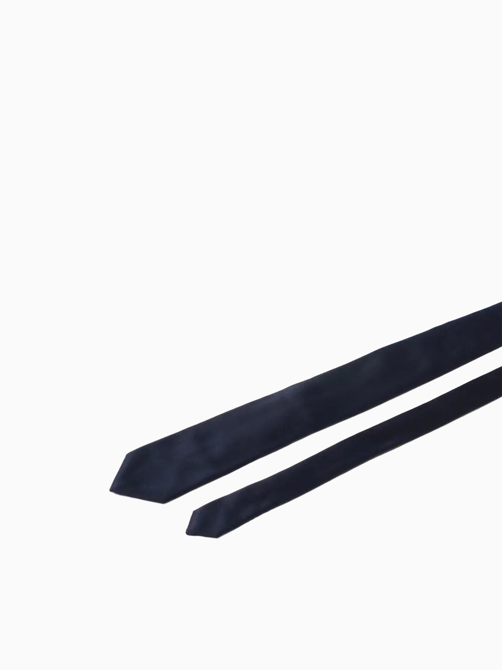 Navy satin tie
