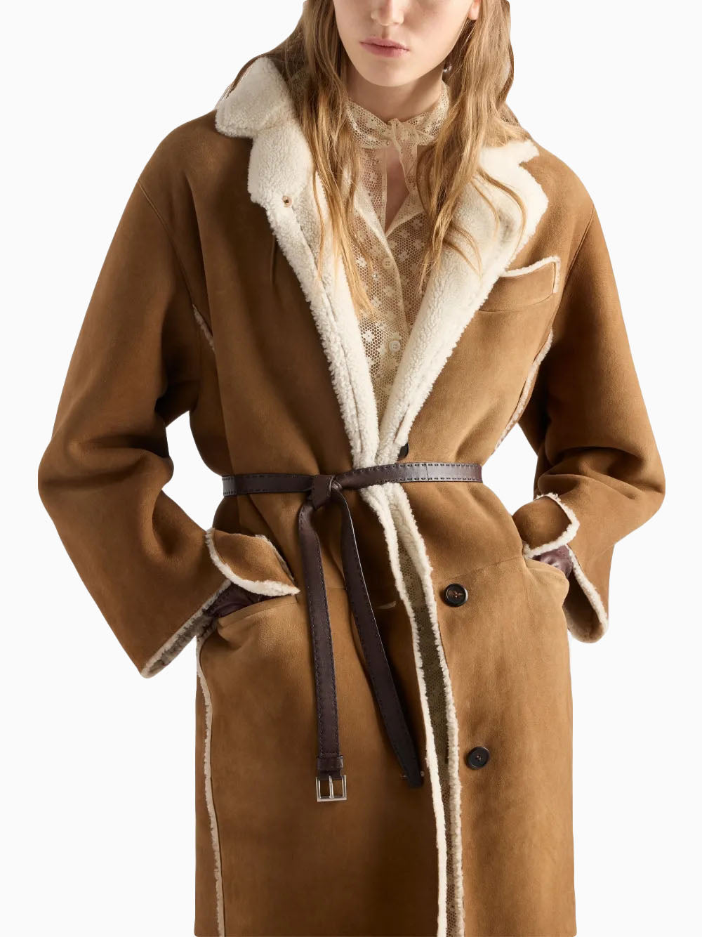 Abrigo shearling