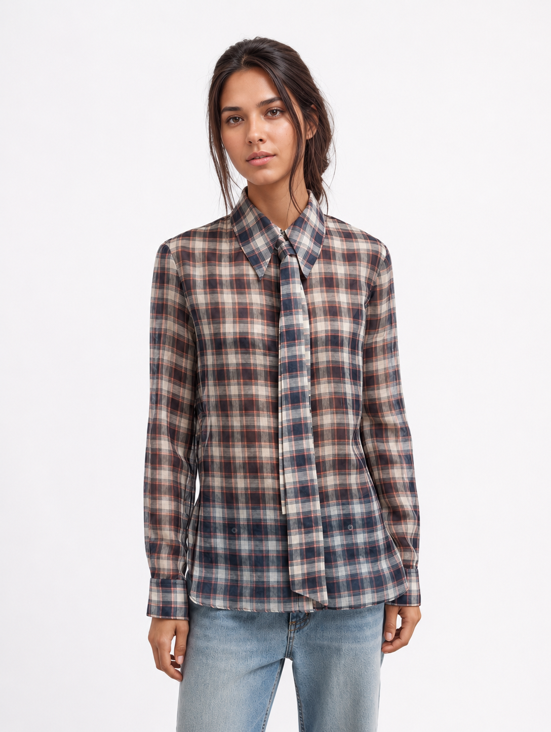 Checked blouse