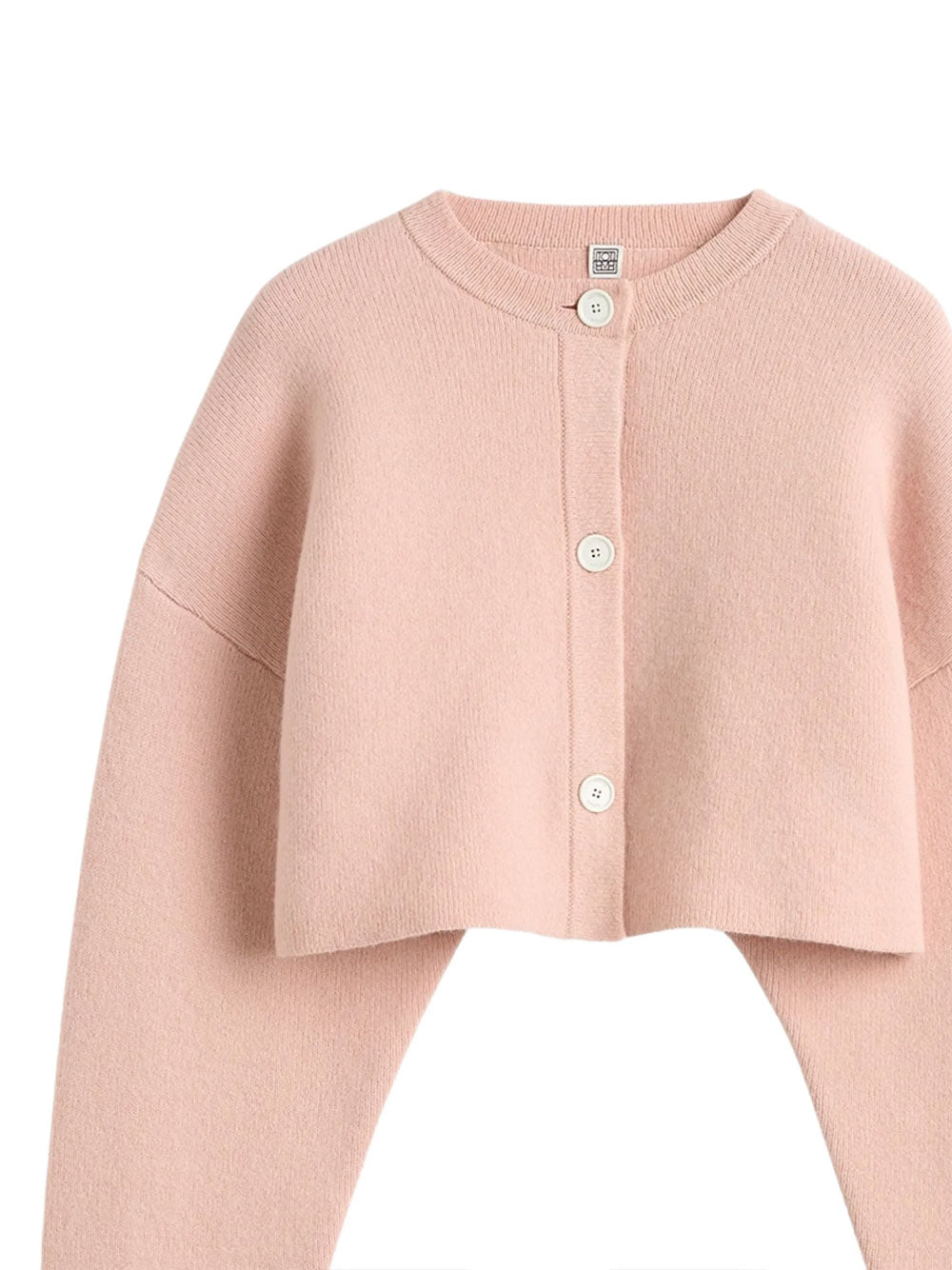 Cropped oversized cardigan