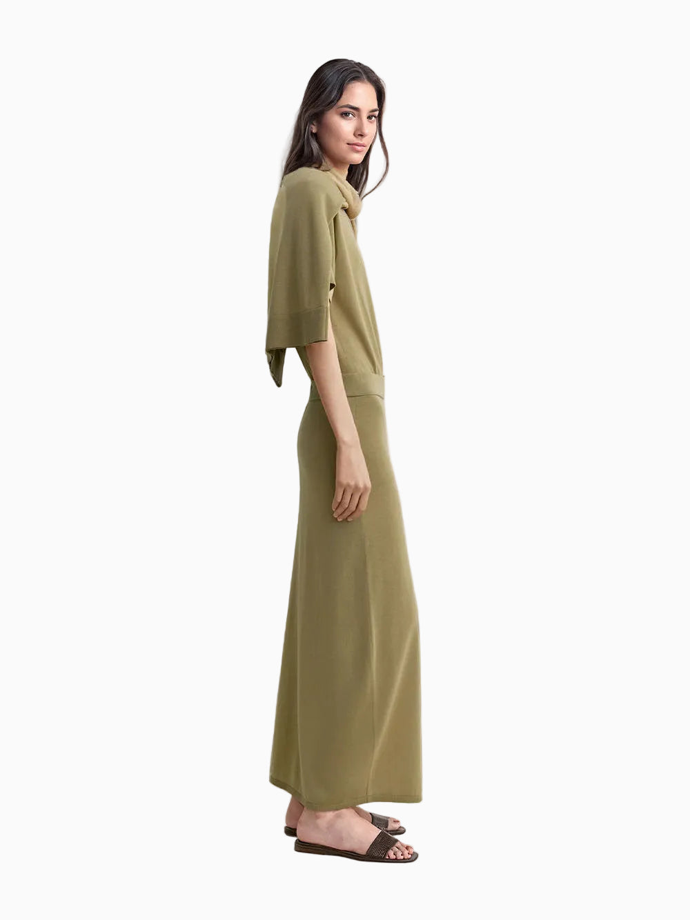 Long knit skirt