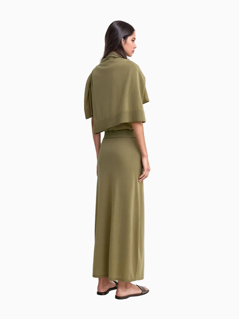 Long knit skirt
