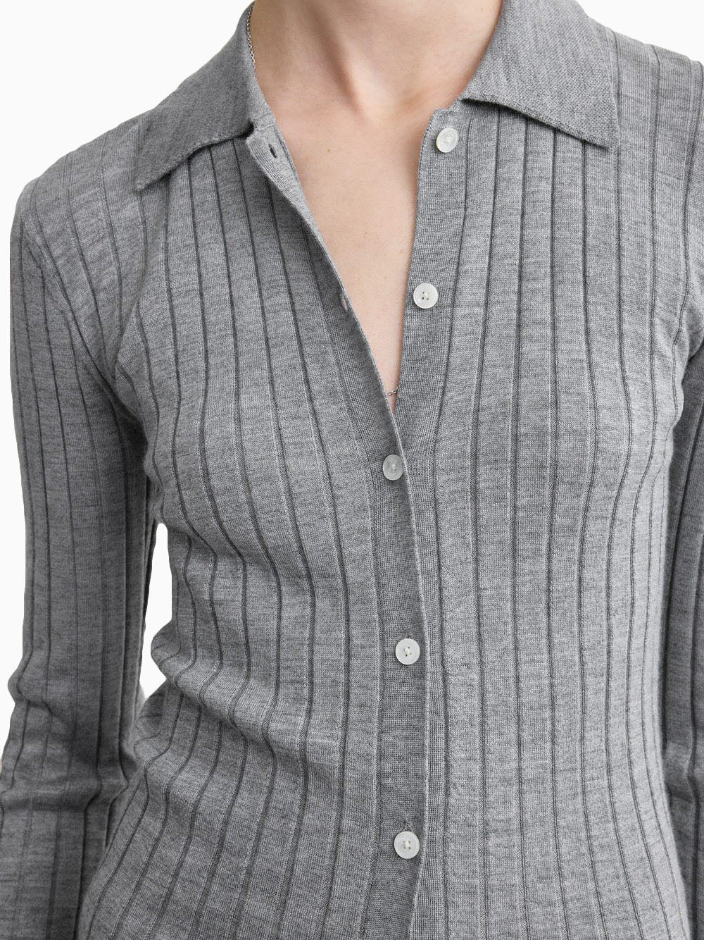 Slim ribbed shirt