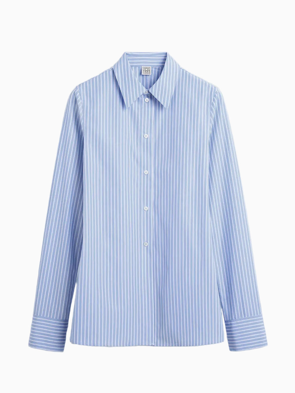 Striped poplin shirt