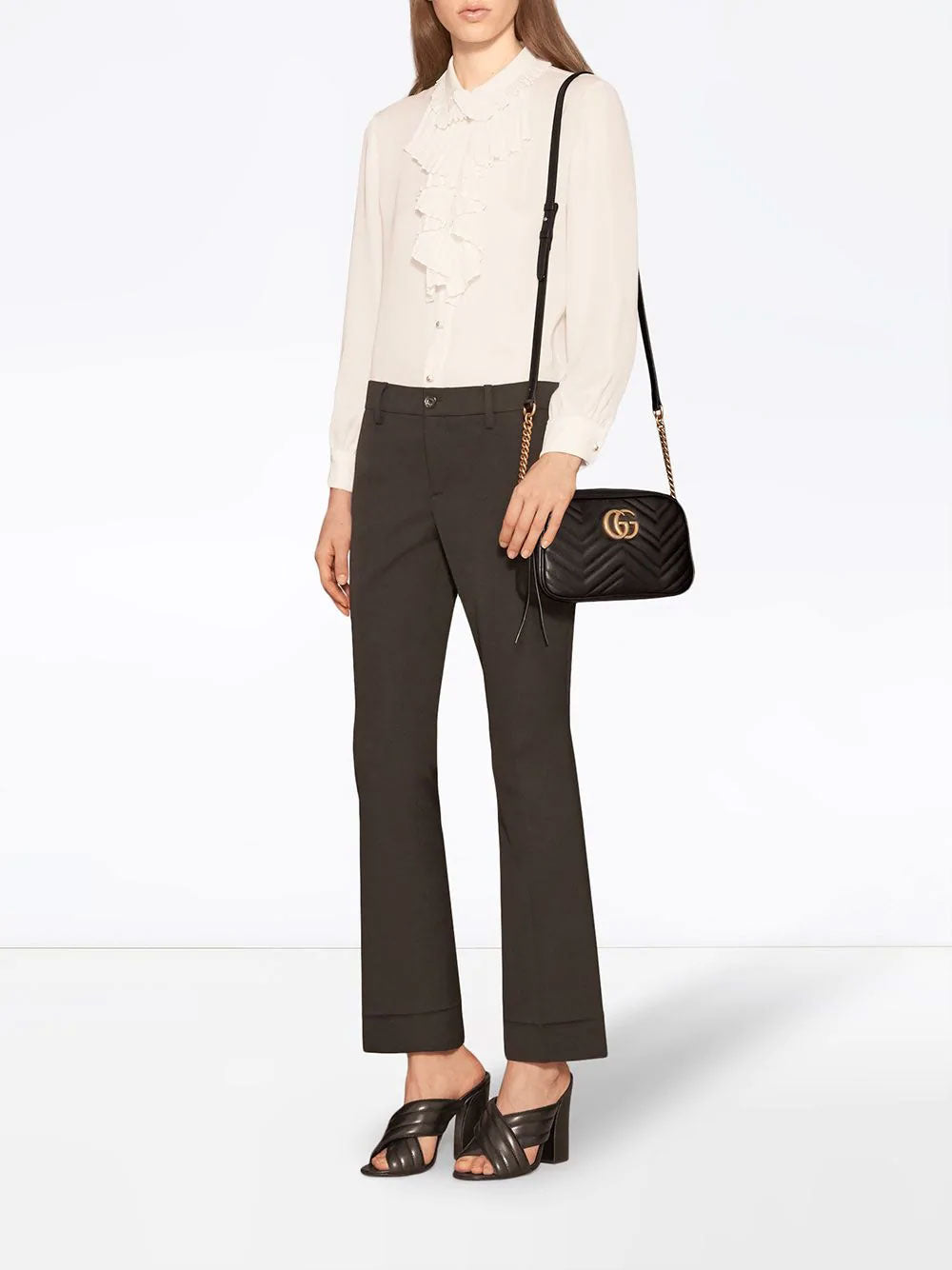 Bolso de hombro GG Marmont pequeño