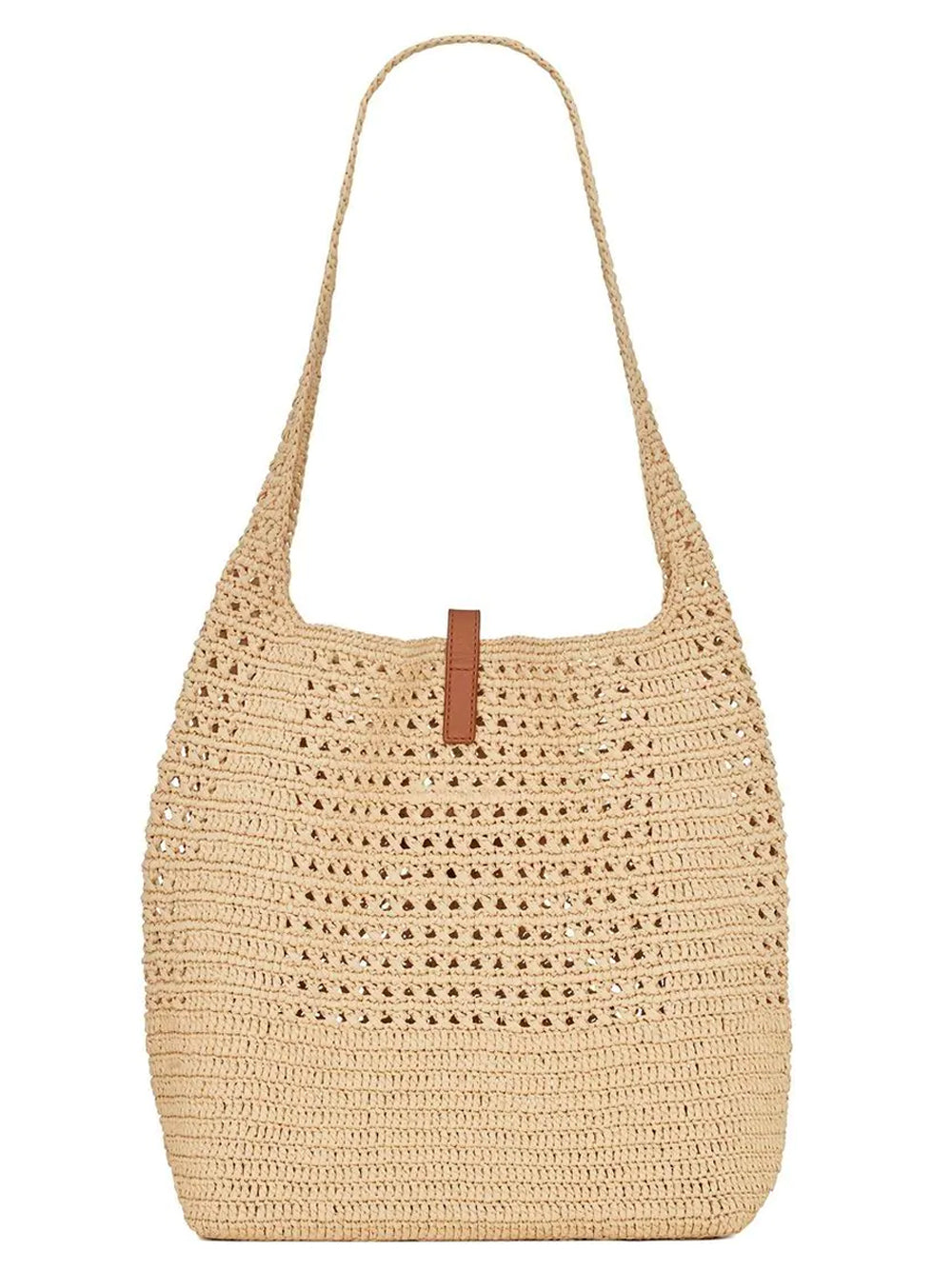 Bolso de hombro de rafia