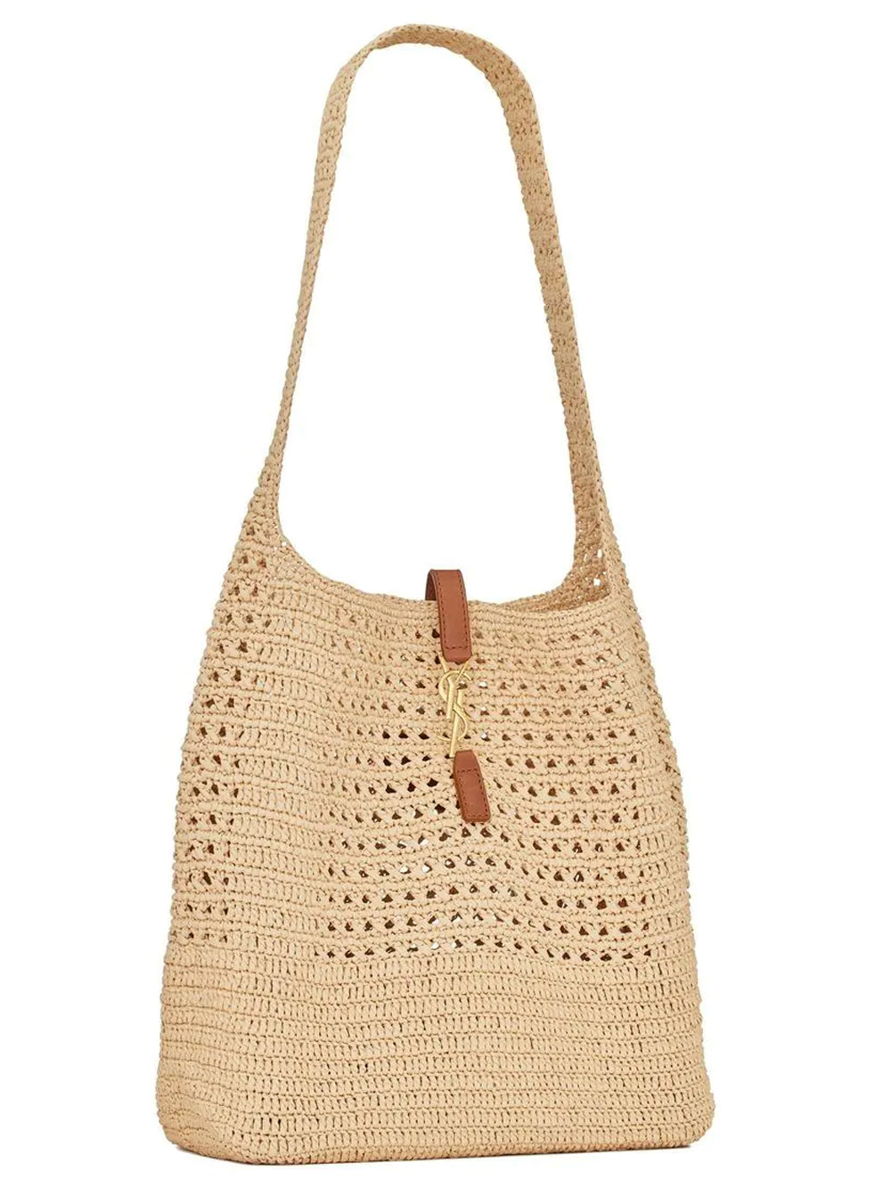 Bolso de hombro de rafia