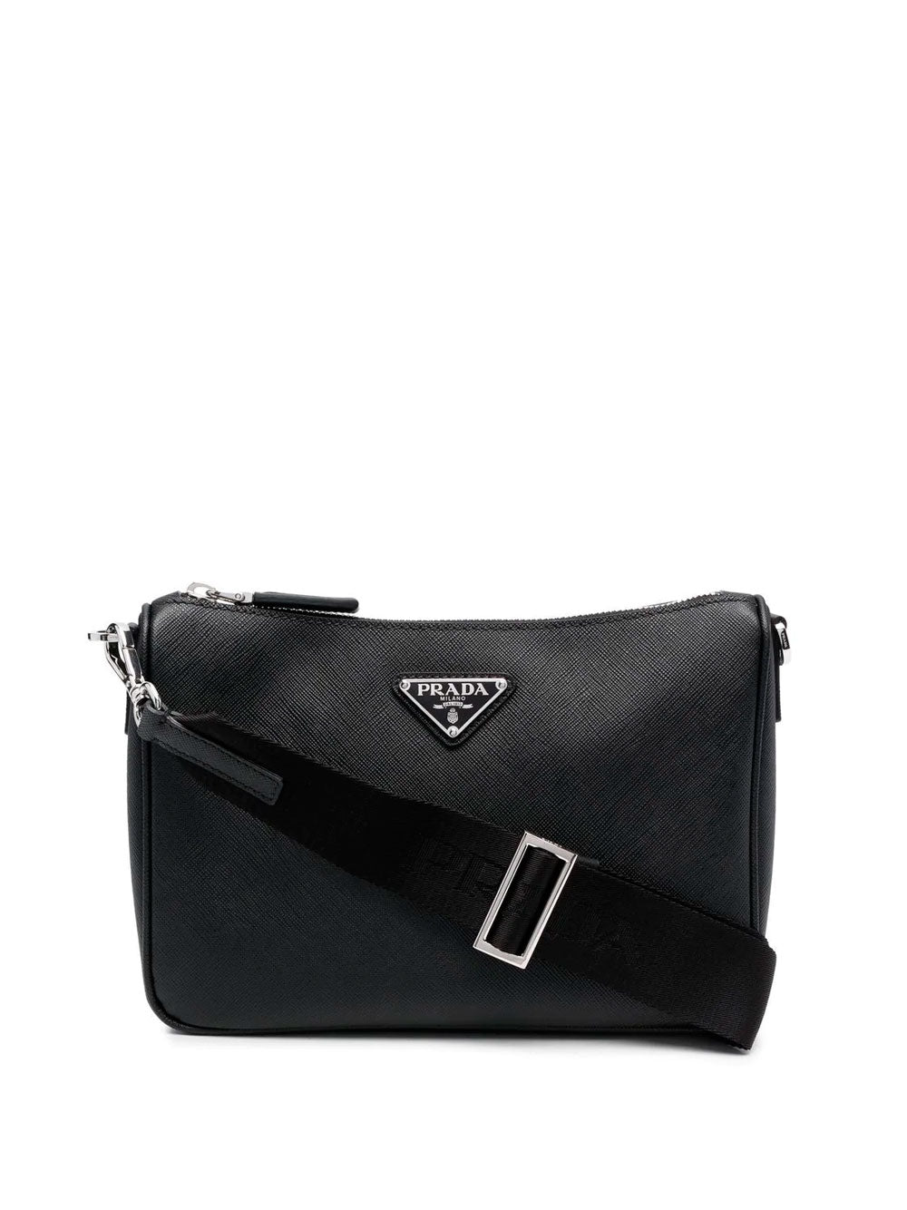 Saffiano-leather crossbody bag