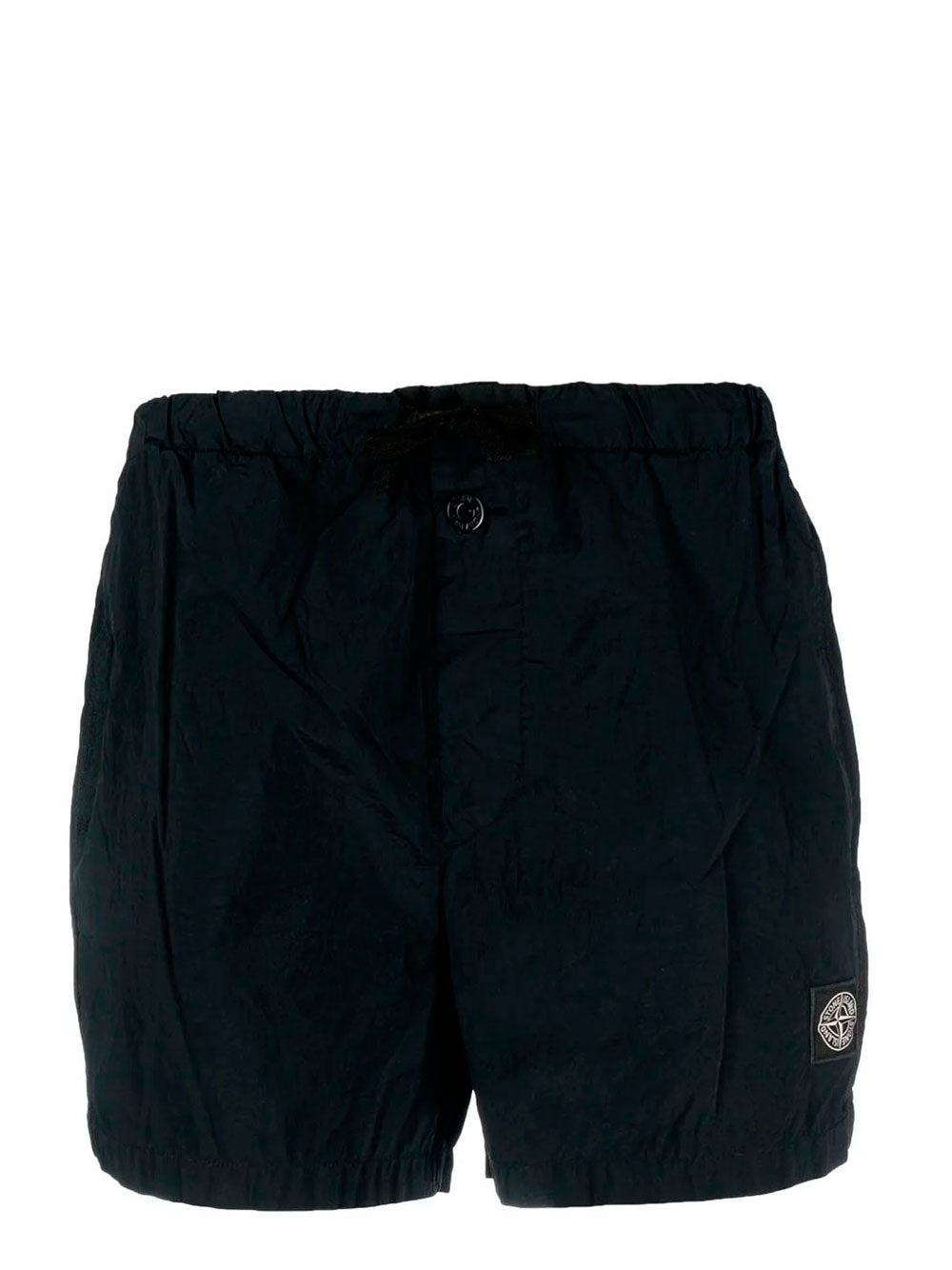 Compass-patch swim shorts