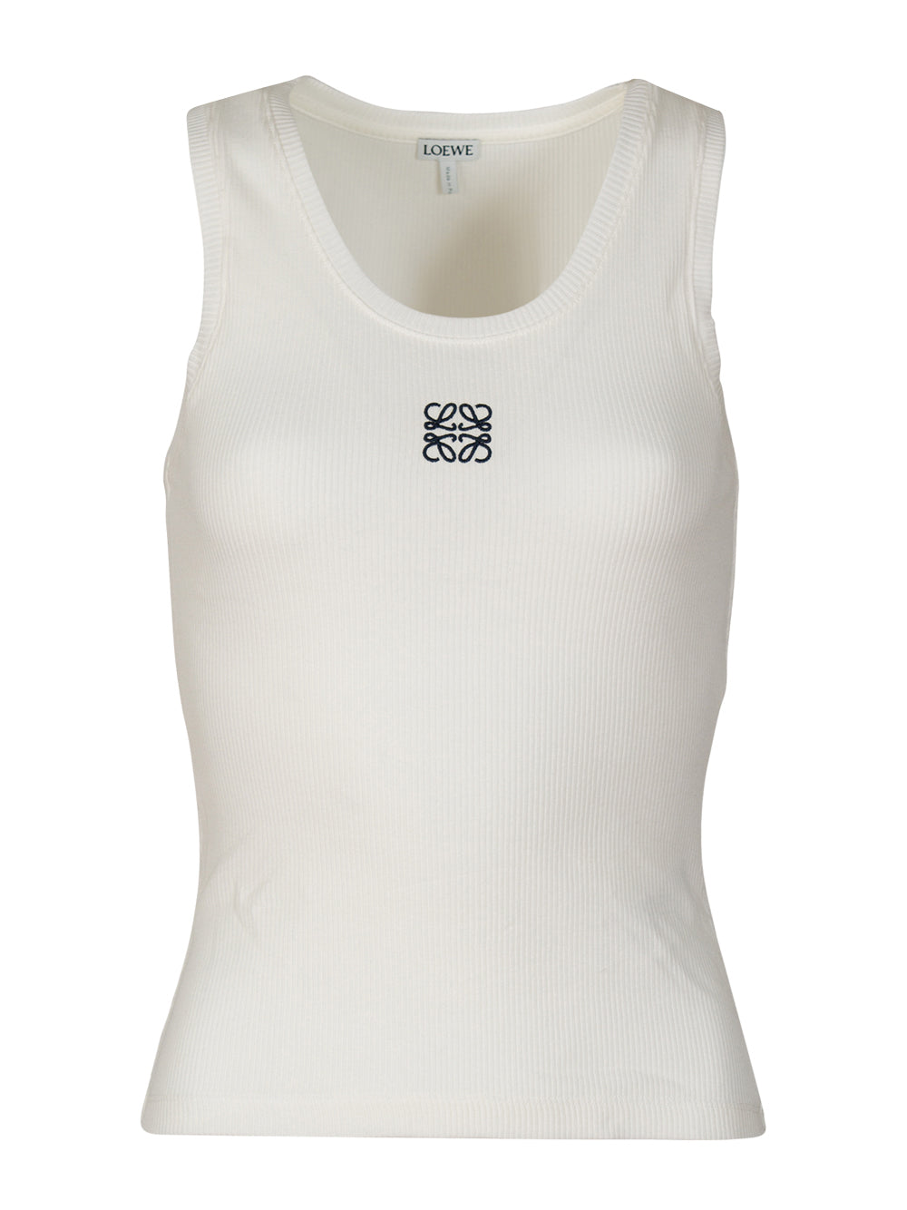 Top sin mangas Anagram de algodón