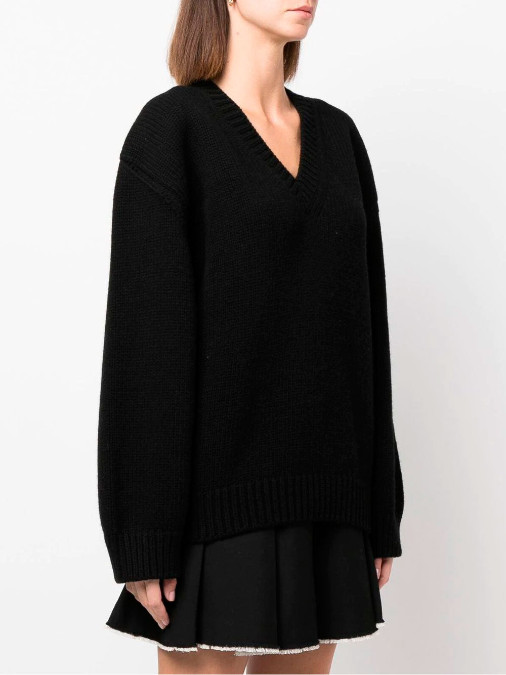 Jersey de manga larga con cuello en V