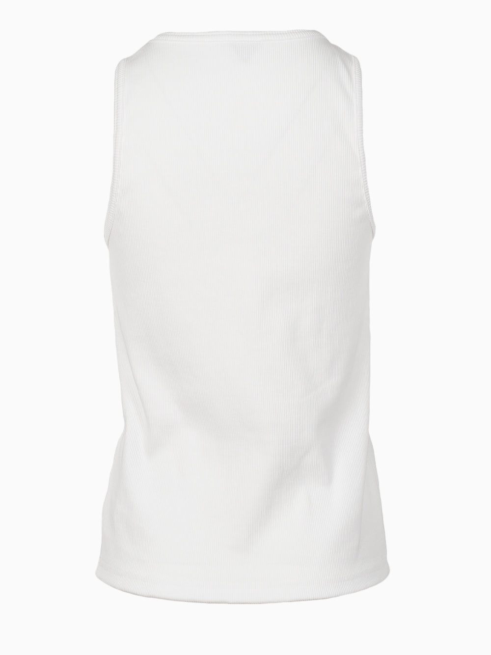 Stretch rib cotton tank top