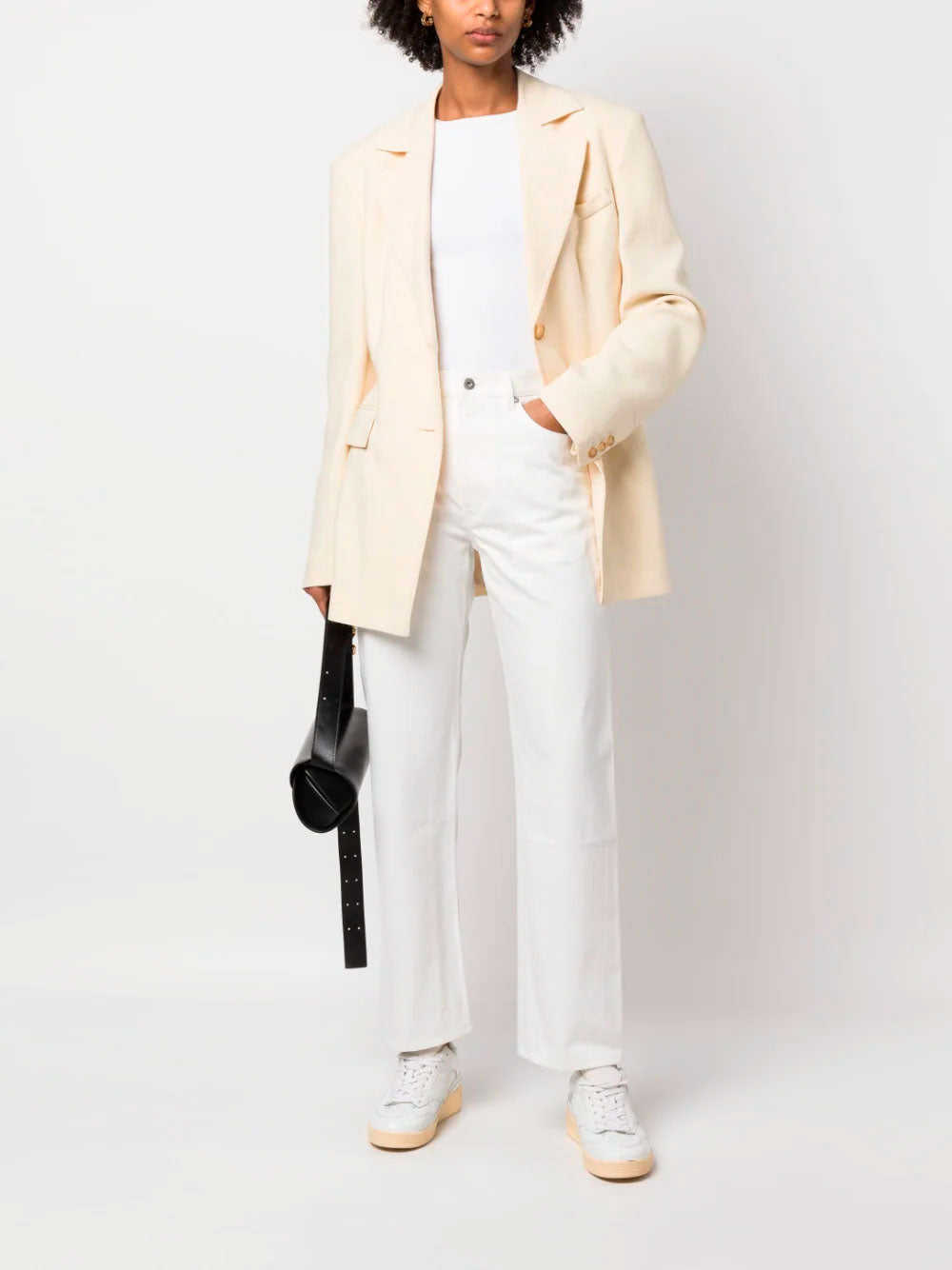 Jeans rectos de algodón