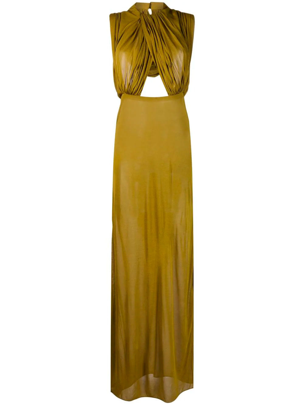 Maxi vestido cut-out con capucha