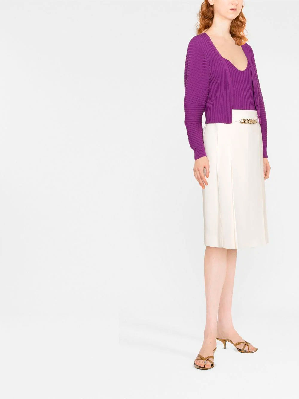 Falda con detalle de cadena