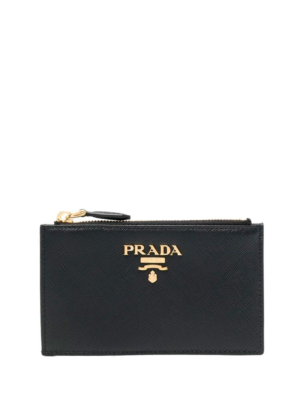 Tarjetero de piel con logotipo