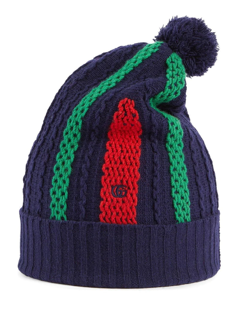 Gorro de lana con pompones