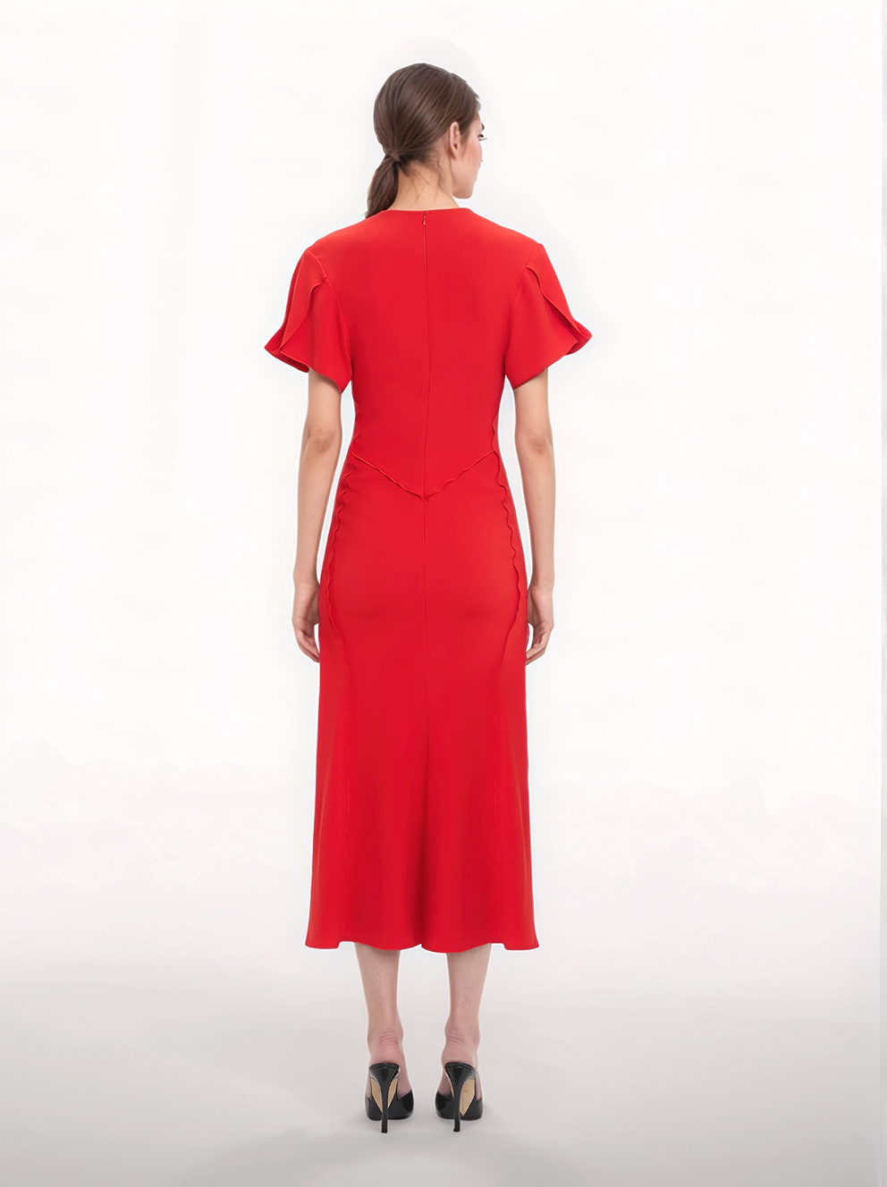 Gathered midi dress | Victoria Beckham | OTTODISANPIETRO Gathered midi dress | Victoria Beckham | OTTODISANPIETRO
