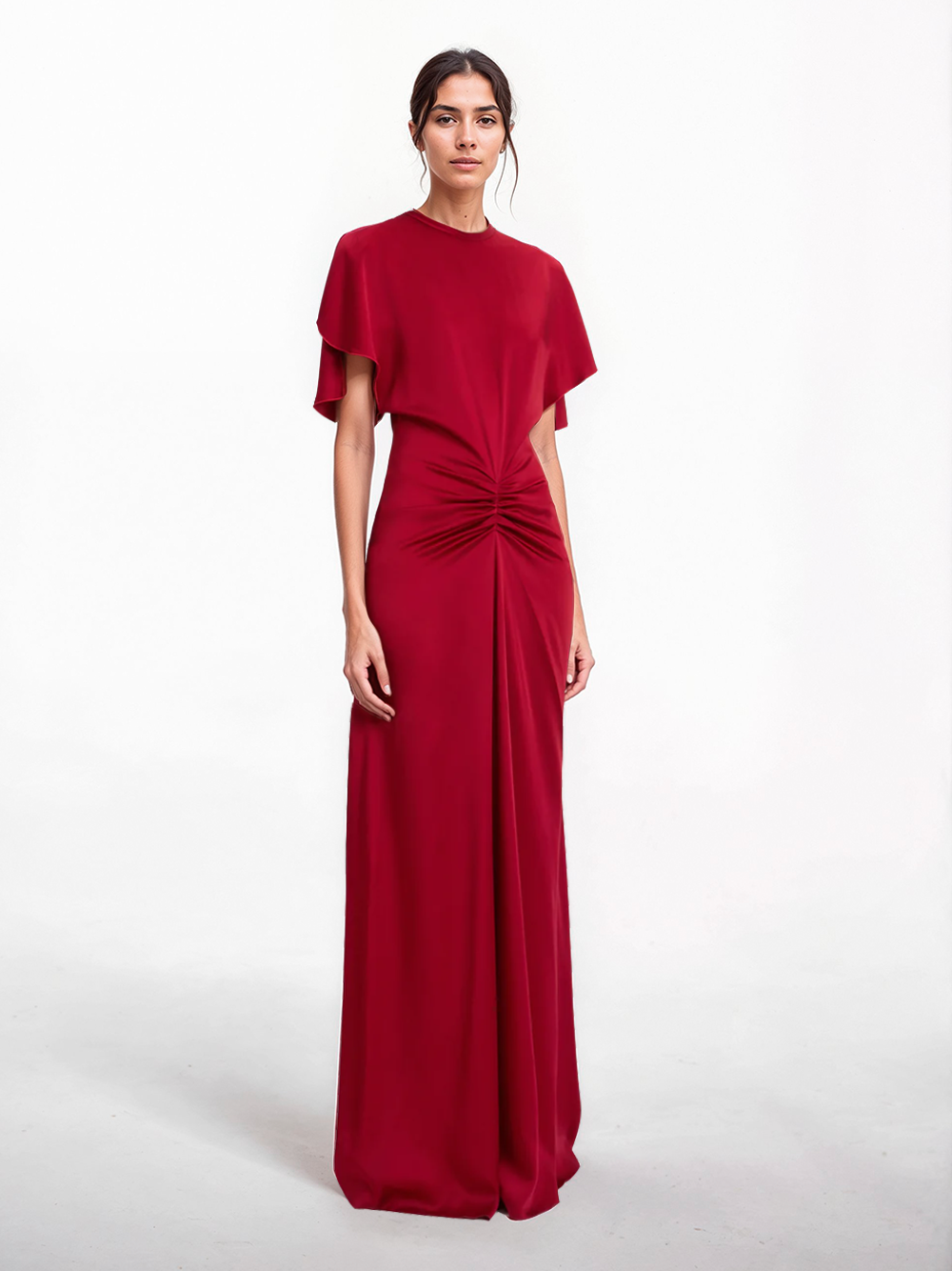 Gathered waist long dress | Victoria Beckham | OTTODISANPIETRO Gathered waist long dress | Victoria Beckham | OTTODISANPIETRO