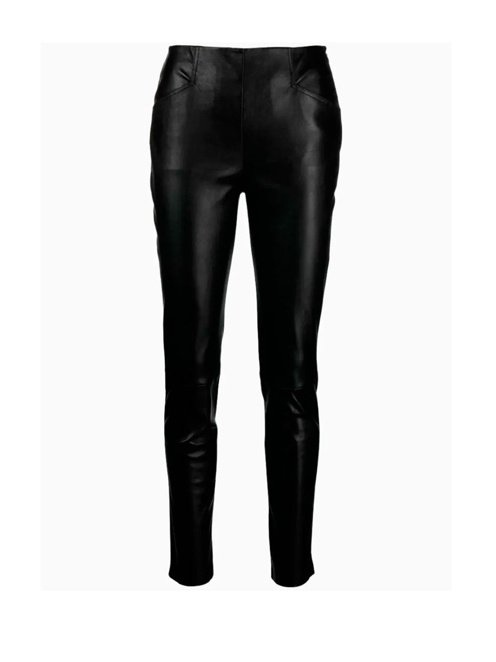 Leather skinny trousers