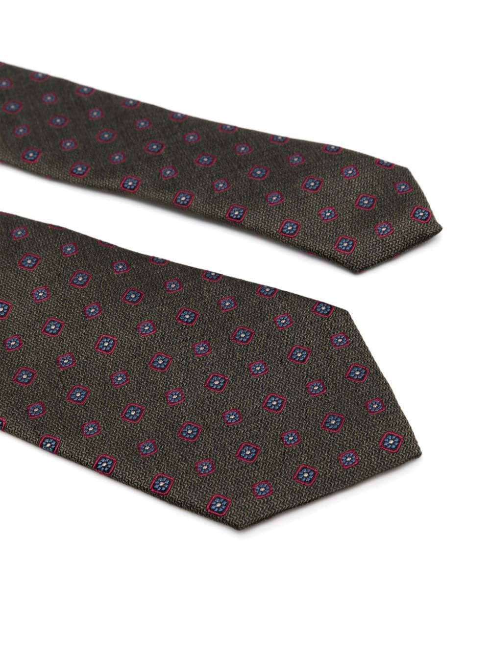 Floral pattern jacquard-tie