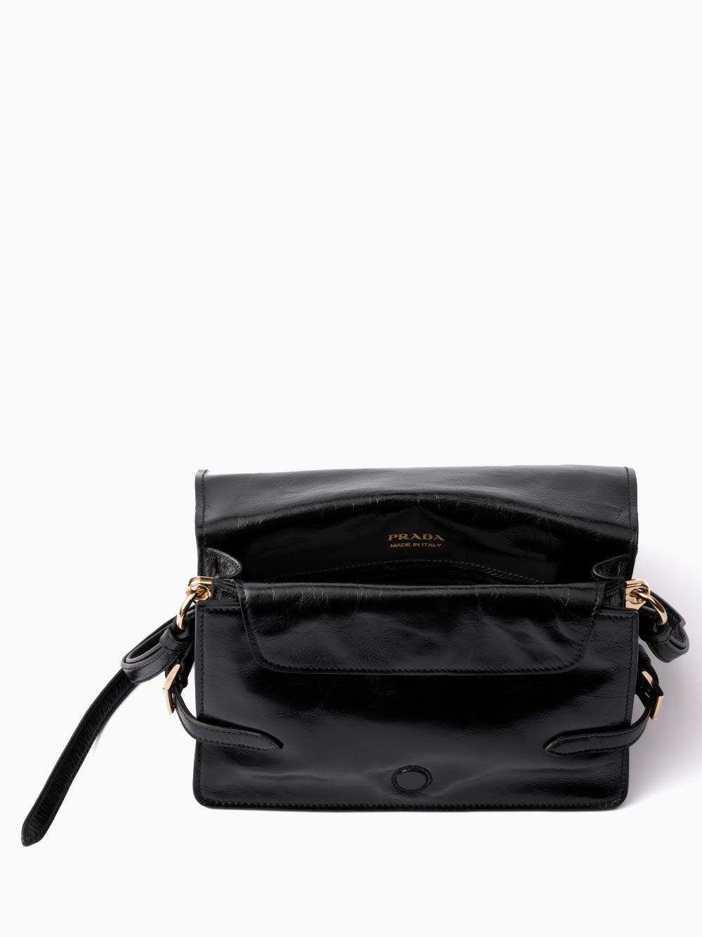 Leather shoulder bag