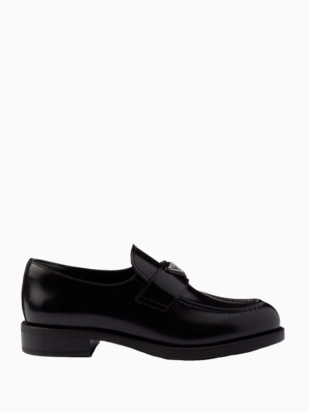 Brushed leather loafers