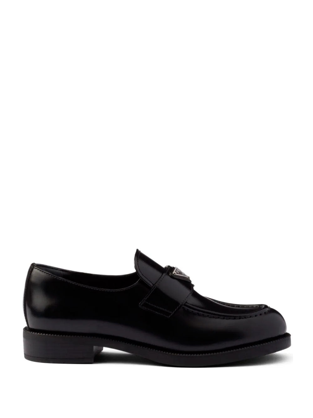 Brushed leather loafers