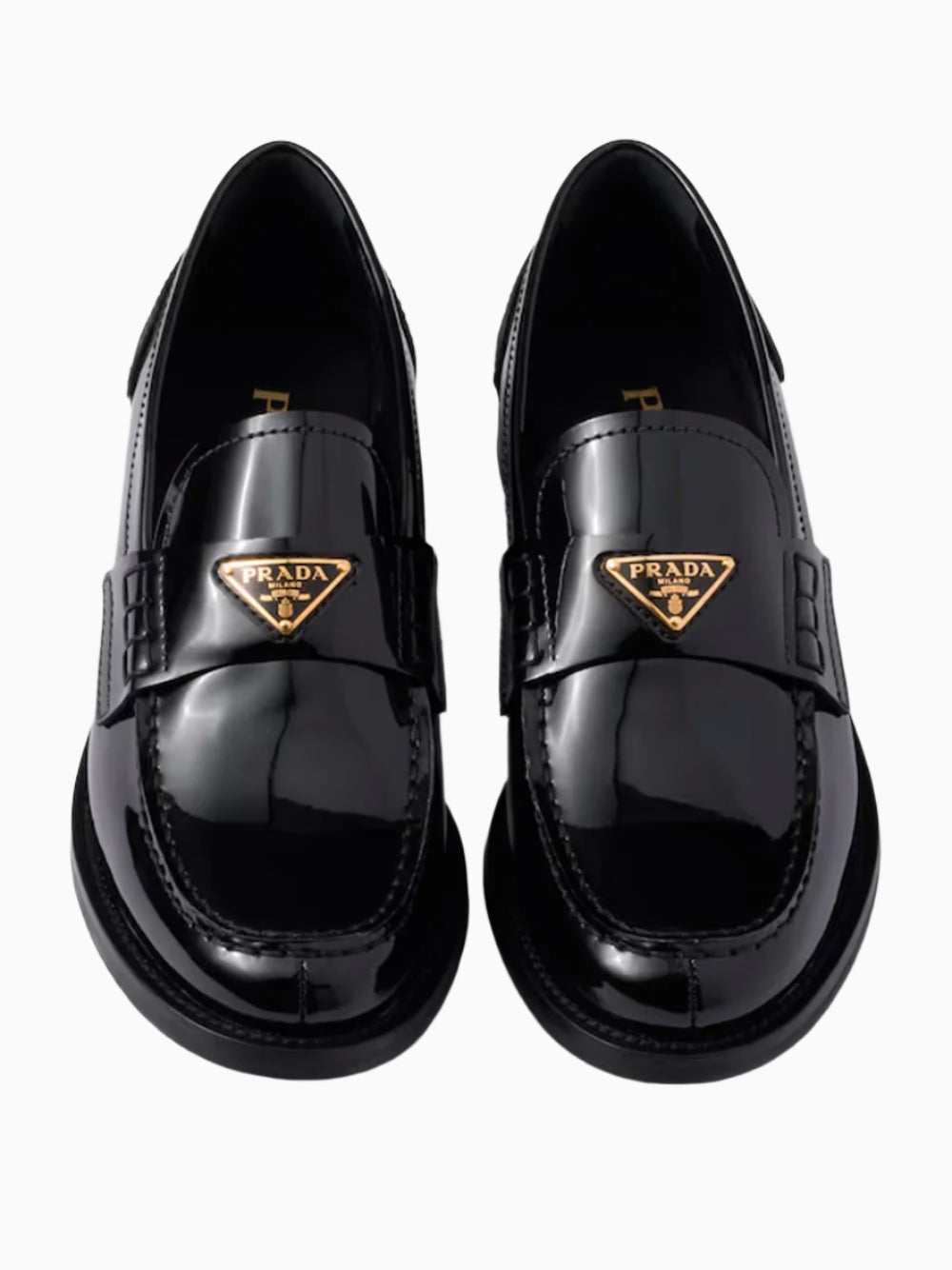 Patent leather loafers