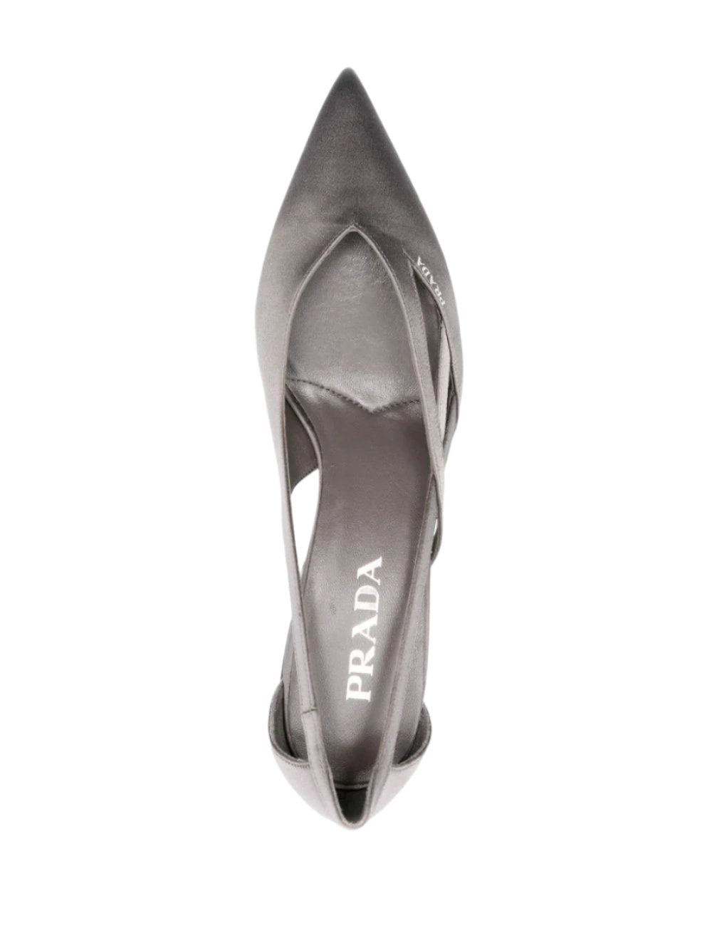 Satin cut-out pumps