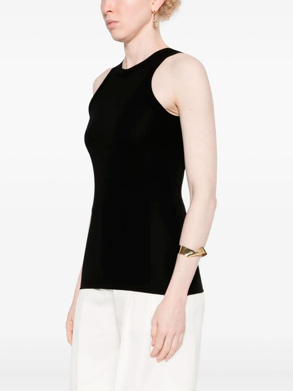 Fluid jersey tank top