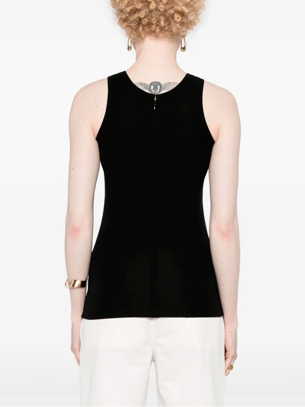 Fluid jersey tank top