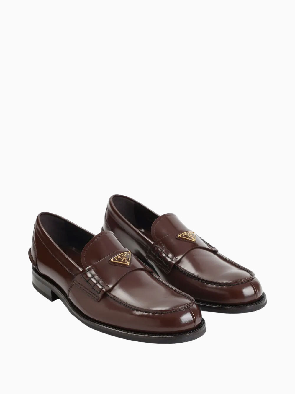 Logo-plaque loafers