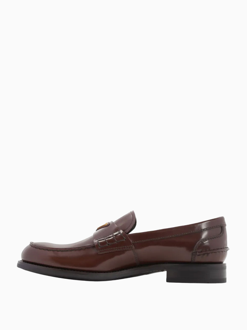 Logo-plaque loafers