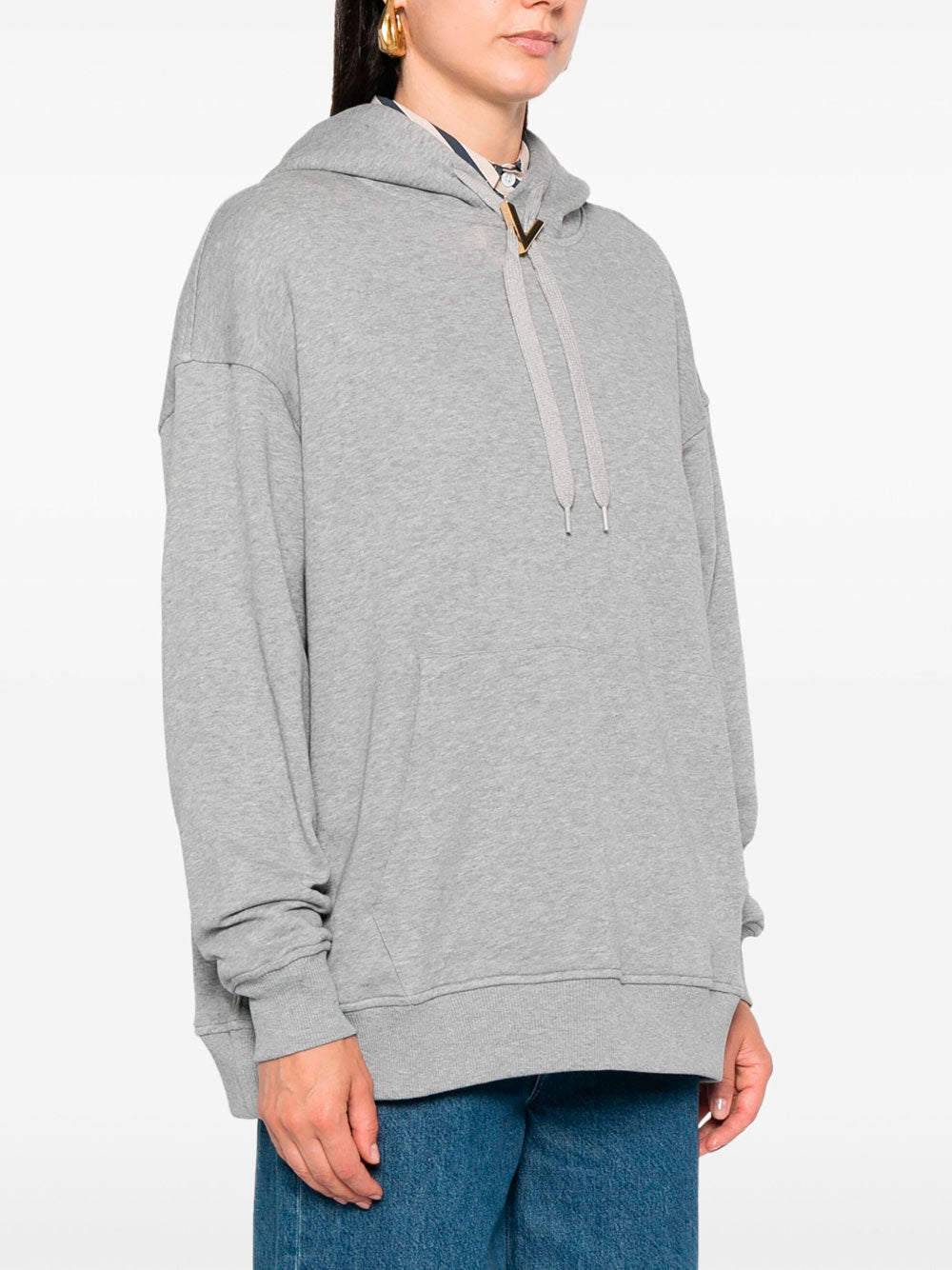 VGold-detail hoodie