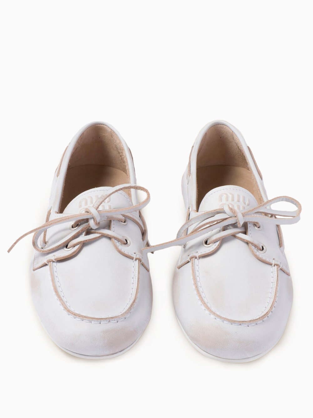 Unlined bleached loafers