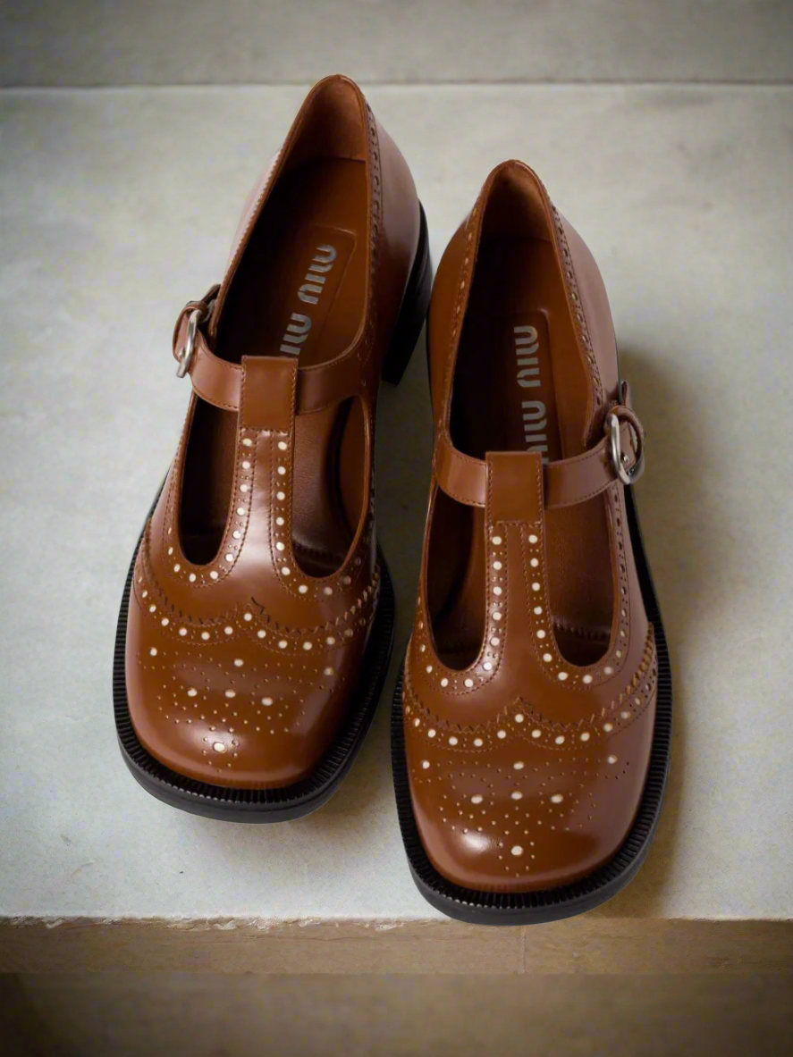 Monk brogue shoes