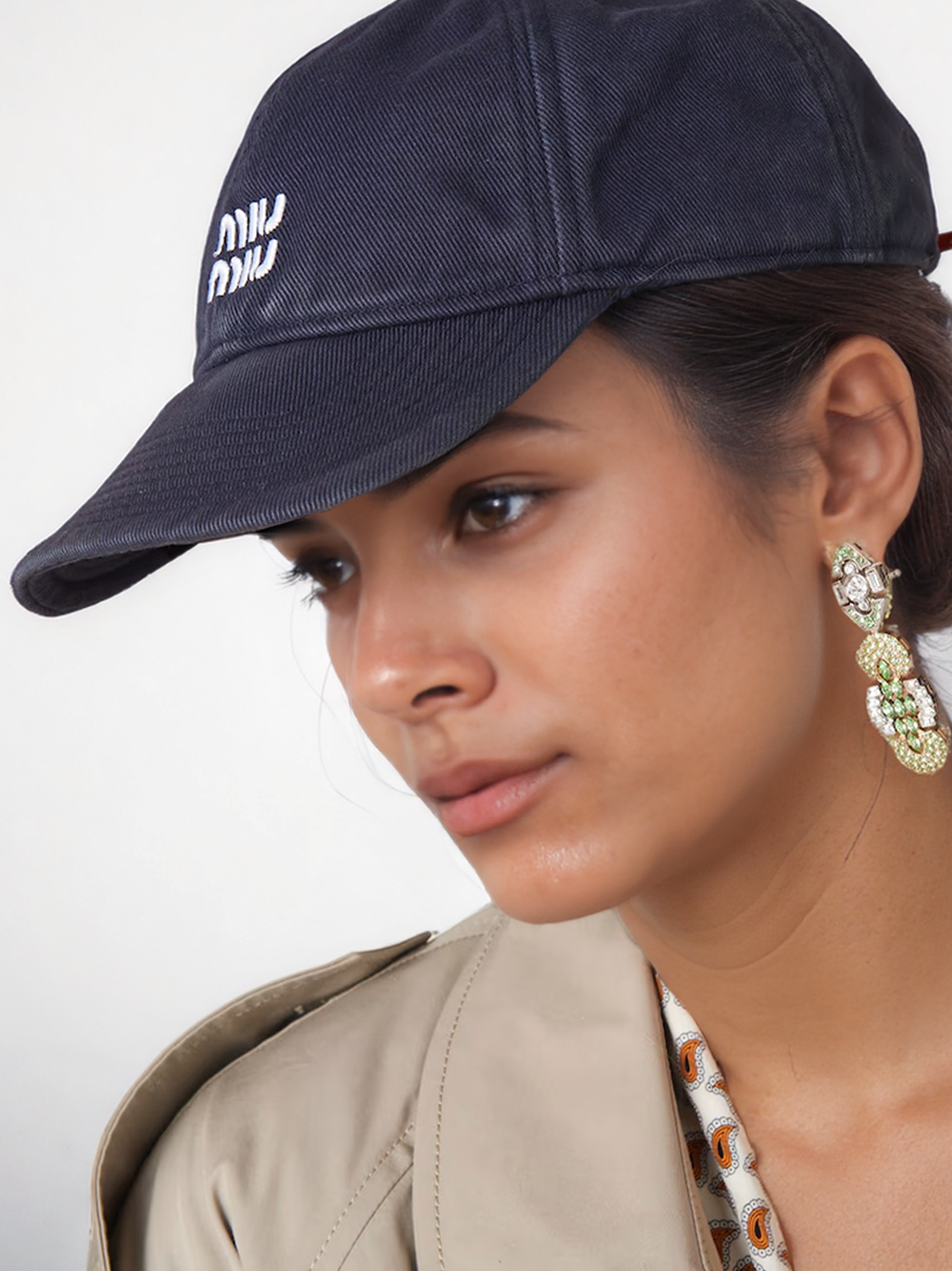 Denim cap | Miu Miu | OTTODISANPIETRO