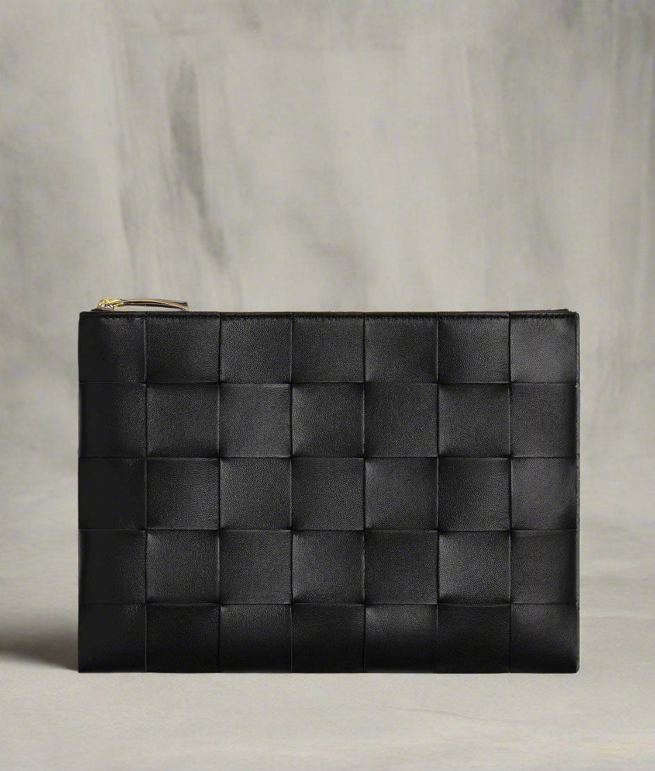 Intrecciato clutch bag