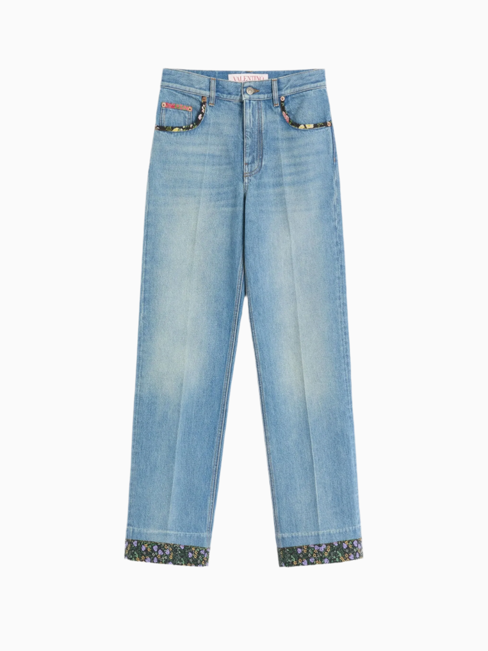 Floral-trim jeans | Valentino | OTTODISANPIETRO Floral-trim jeans | Valentino | OTTODISANPIETRO