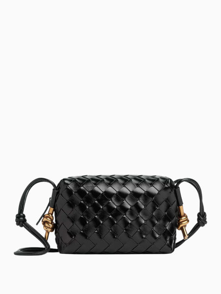 小物 BOTTEGA VENETA Men's Small Intrecciato Zipped Tote in Black | Bottega Veneta US