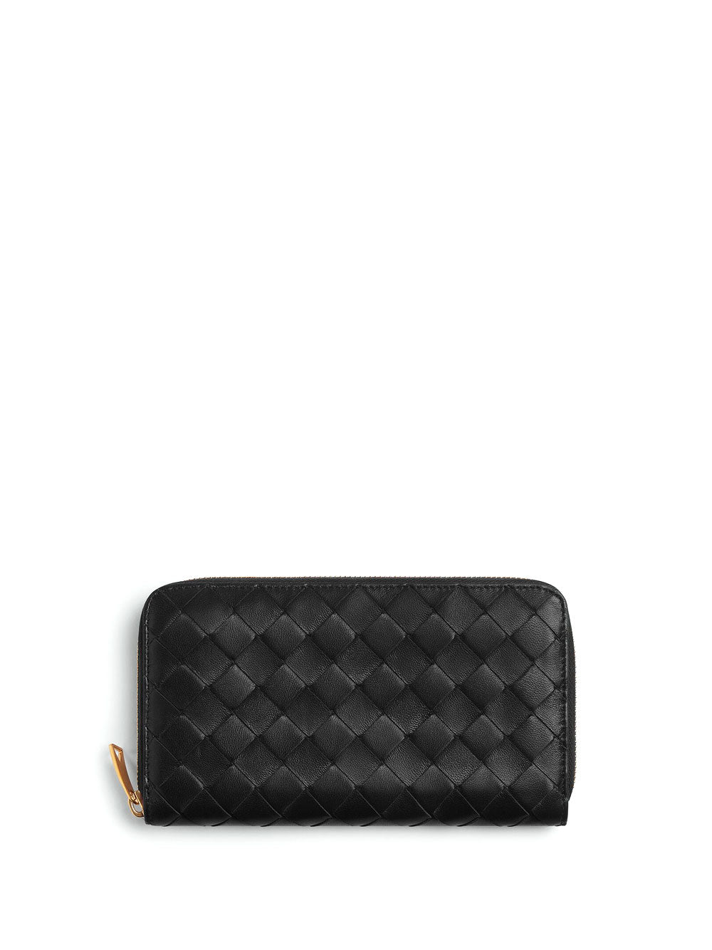 Intrecciato zip around wallet