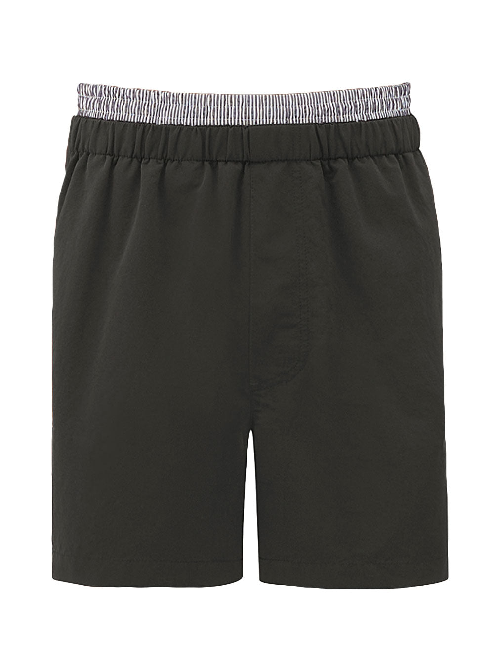 Contrasting piping swim shorts