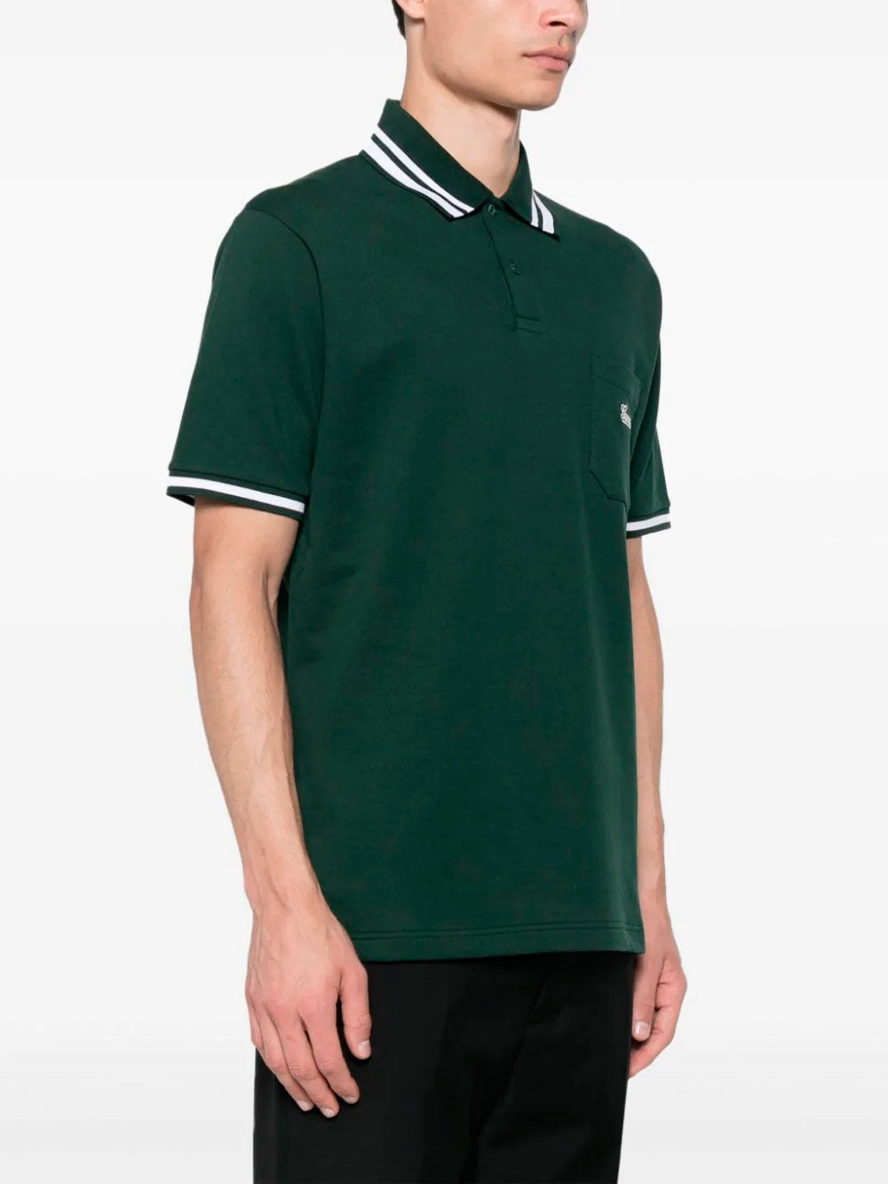 Logo-embroidered polo shirt