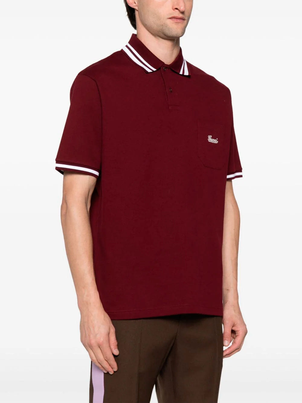 Logo embroidered polo shirt Gucci OTTODISANPIETRO