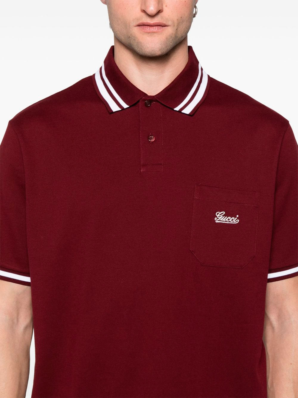 Logo embroidered polo shirt Gucci OTTODISANPIETRO