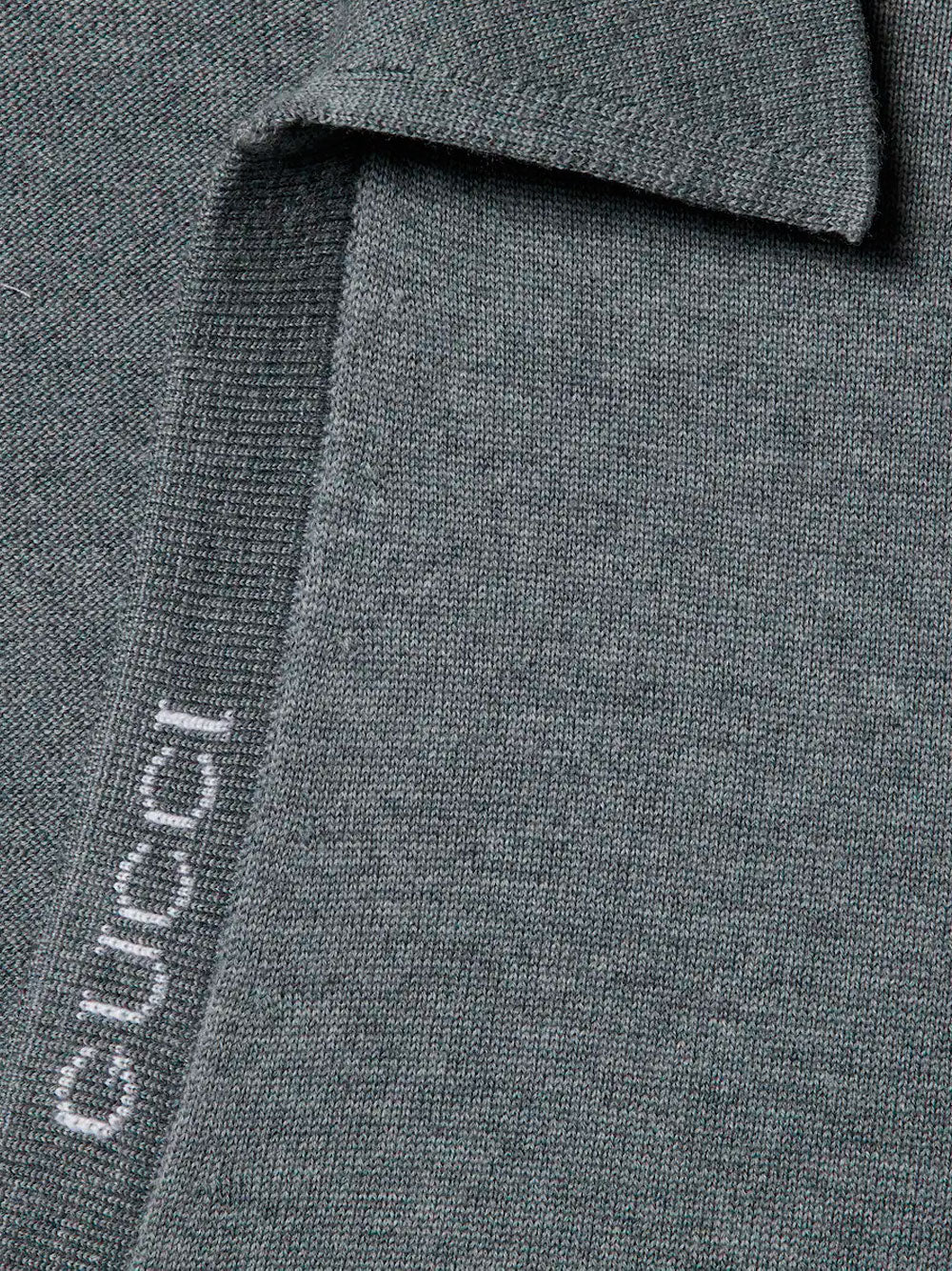 Wool polo top