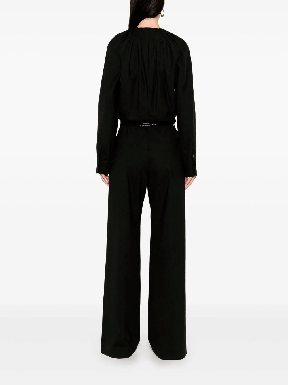 Keyhole-neck jumpsuit