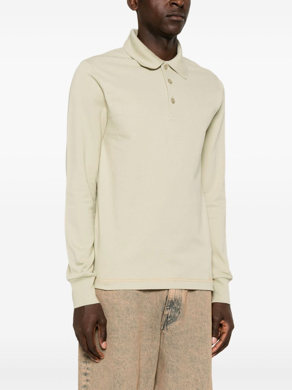 BURBERRY polo shirt long deals sleeve cream S: